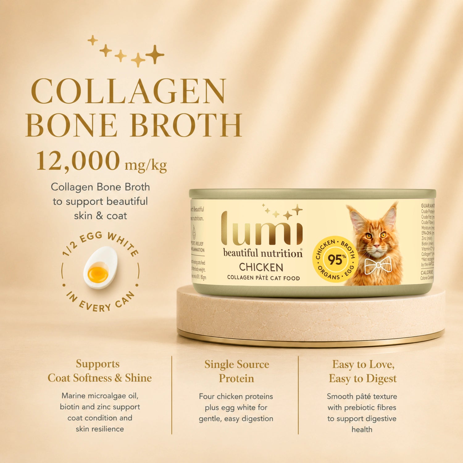 Lumi Chicken Collagen Pâté Cat Food 24 × 80g