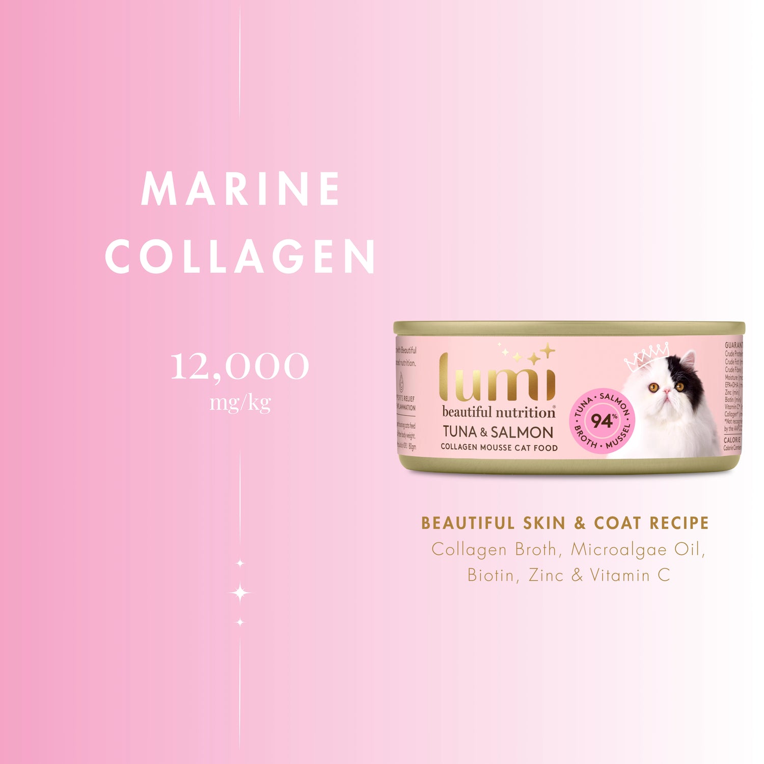 Lumi Tuna & Salmon Collagen Mousse Wet Cat Food